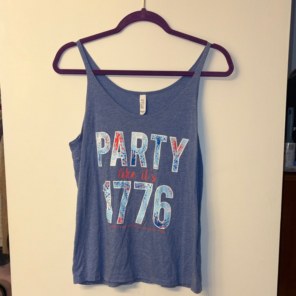 Blue 'Party Like It's 1776' Tank Top